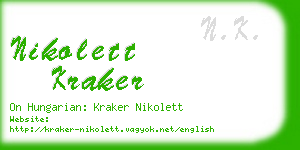 nikolett kraker business card